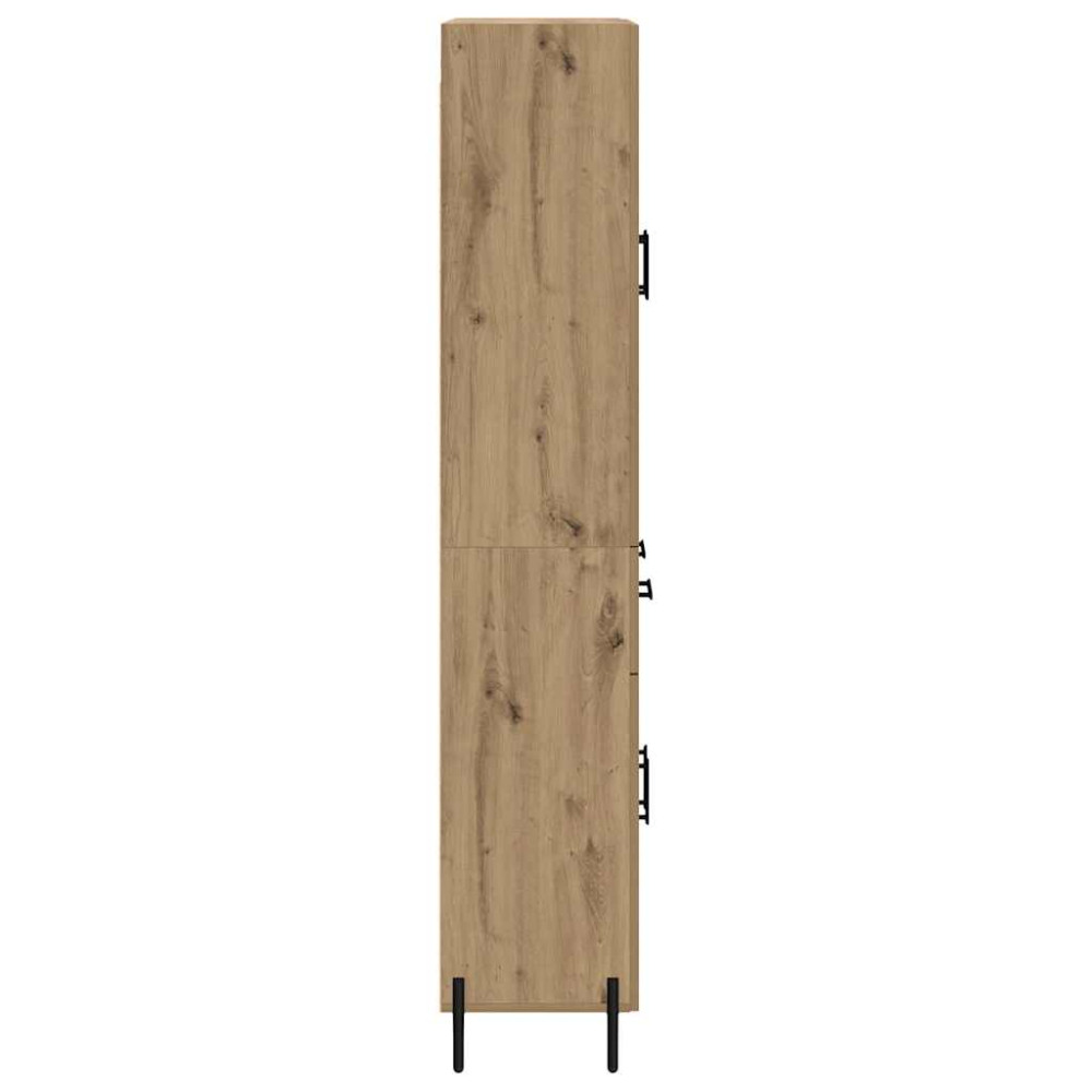 Produktbild för Skåp Väggmonterad Artisan Ek 69,5 x 34 x 180 cm Konstruerat trä