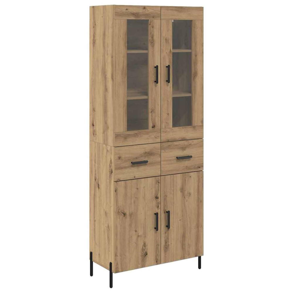 Produktbild för Skåp Väggmonterad Artisan Ek 69,5 x 34 x 180 cm Konstruerat trä
