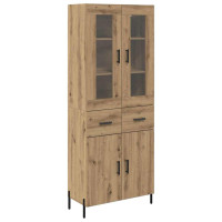 Produktbild för Skåp Väggmonterad Artisan Ek 69,5 x 34 x 180 cm Konstruerat trä