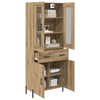 Produktbild för Skåp Väggmonterad Artisan Ek 69,5 x 34 x 180 cm Konstruerat trä
