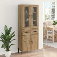 Produktbild för Skåp Väggmonterad Artisan Ek 69,5 x 34 x 180 cm Konstruerat trä