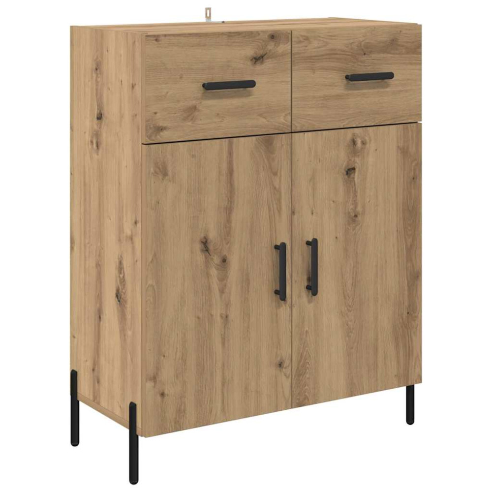 Produktbild för Skåp Väggmonterad Artisan Ek 69,5 x 34 x 180 cm Konstruerat trä