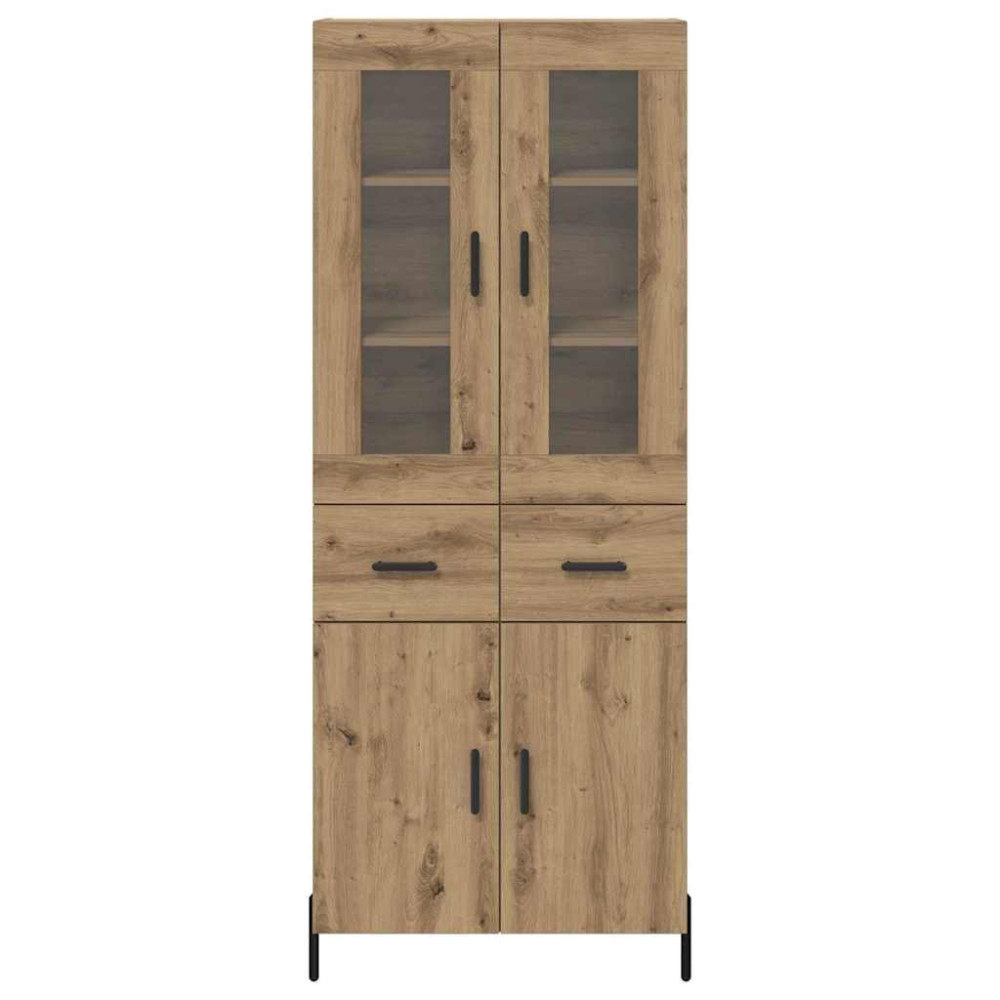 Produktbild för Skåp Väggmonterad Artisan Ek 69,5 x 34 x 180 cm Konstruerat trä