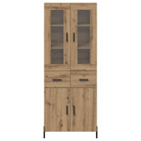 Produktbild för Skåp Väggmonterad Artisan Ek 69,5 x 34 x 180 cm Konstruerat trä