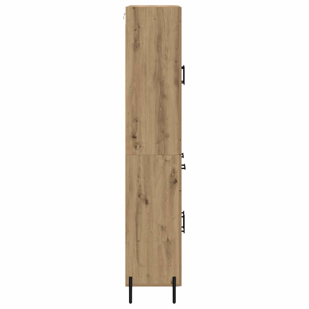 Produktbild för Skåp Väggmonterad Artisan Ek 69,5 x 34 x 180 cm Konstruerat trä