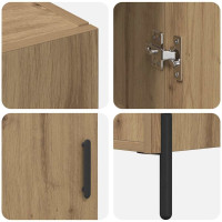 Produktbild för Skåp Väggmonterad Artisan Ek 69,5 x 34 x 180 cm Konstruerat trä