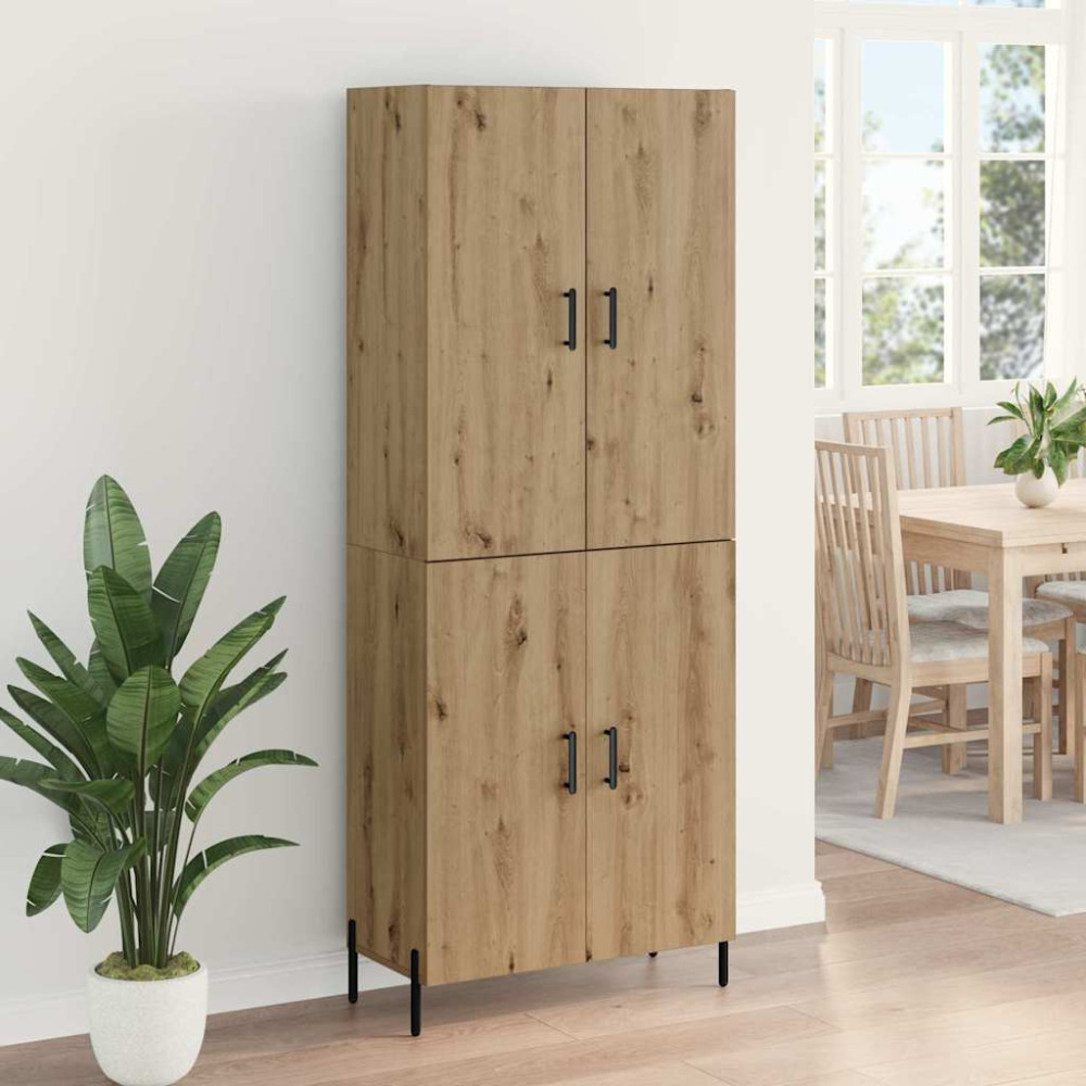 Produktbild för Skåp Väggmonterad Artisan Ek 69,5 x 34 x 180 cm Konstruerat trä