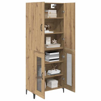 Produktbild för Skåp Väggmonterad Artisan Ek 69,5 x 34 x 180 cm Konstruerat trä