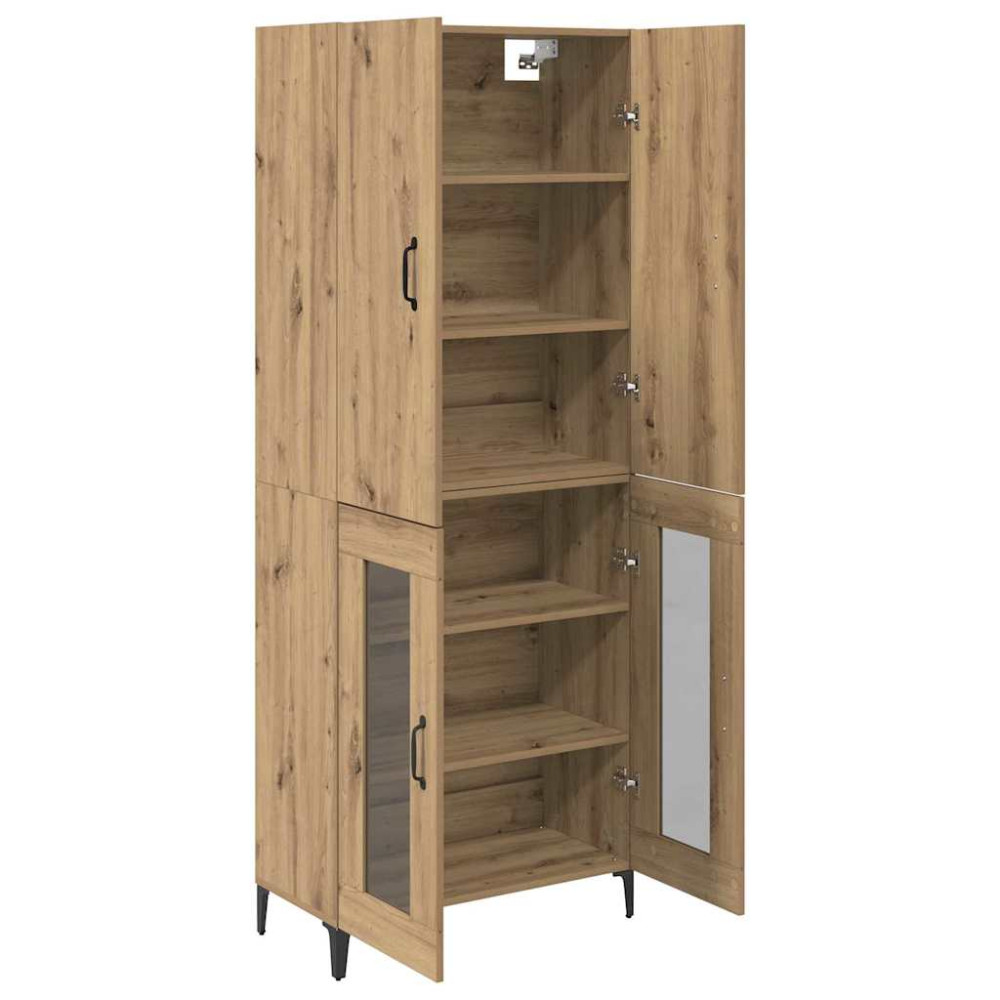 Produktbild för Skåp Väggmonterad Artisan Ek 69,5 x 34 x 180 cm Konstruerat trä