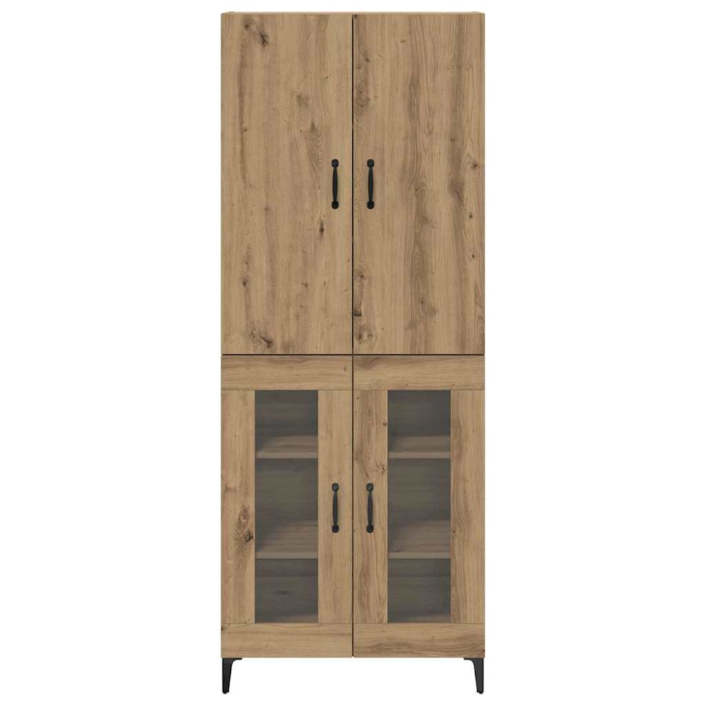 Produktbild för Skåp Väggmonterad Artisan Ek 69,5 x 34 x 180 cm Konstruerat trä