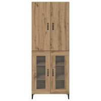 Produktbild för Skåp Väggmonterad Artisan Ek 69,5 x 34 x 180 cm Konstruerat trä
