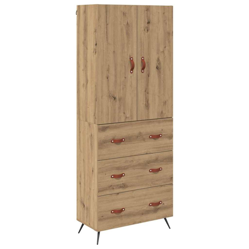 Produktbild för Skåp Väggmonterad Artisan Ek 69,5 x 34 x 180 cm Konstruerat trä