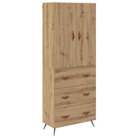 Produktbild för Skåp Väggmonterad Artisan Ek 69,5 x 34 x 180 cm Konstruerat trä