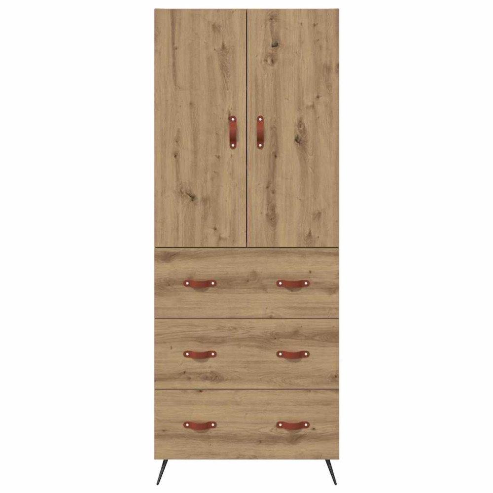 Produktbild för Skåp Väggmonterad Artisan Ek 69,5 x 34 x 180 cm Konstruerat trä