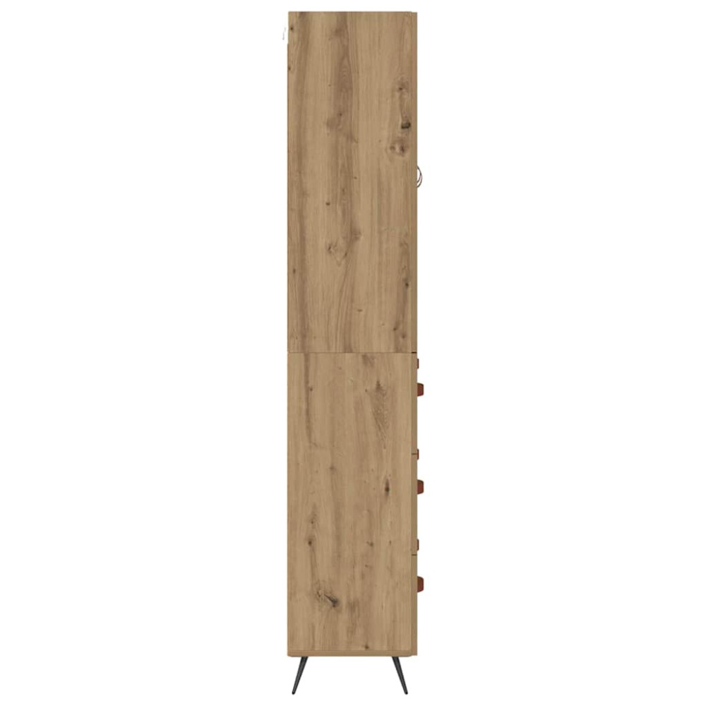 Produktbild för Skåp Väggmonterad Artisan Ek 69,5 x 34 x 180 cm Konstruerat trä