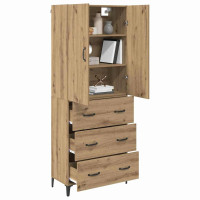 Produktbild för Skåp Väggmonterad Artisan Ek 69,5 x 34 x 180 cm Konstruerat trä
