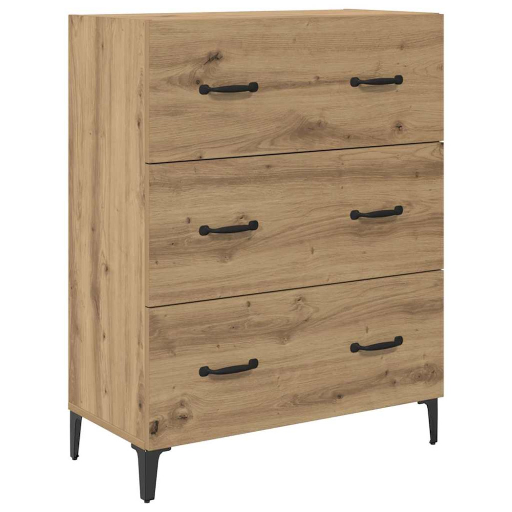 Produktbild för Skåp Väggmonterad Artisan Ek 69,5 x 34 x 180 cm Konstruerat trä