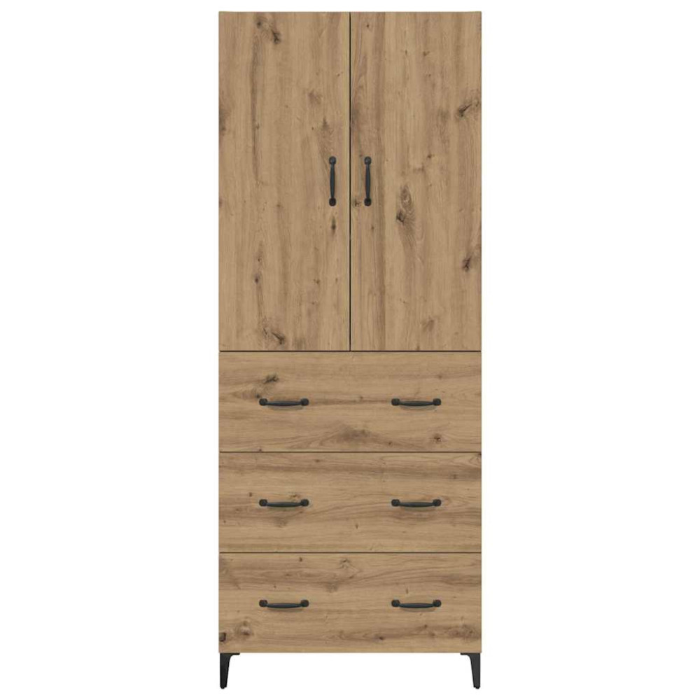 Produktbild för Skåp Väggmonterad Artisan Ek 69,5 x 34 x 180 cm Konstruerat trä