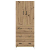 Produktbild för Skåp Väggmonterad Artisan Ek 69,5 x 34 x 180 cm Konstruerat trä