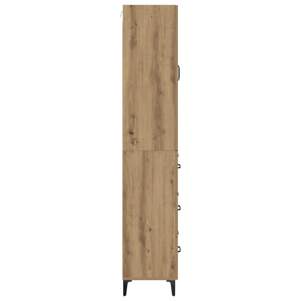 Produktbild för Skåp Väggmonterad Artisan Ek 69,5 x 34 x 180 cm Konstruerat trä