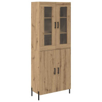 Produktbild för Skåp Väggmonterad Artisan Ek 69,5 x 34 x 180 cm Konstruerat trä