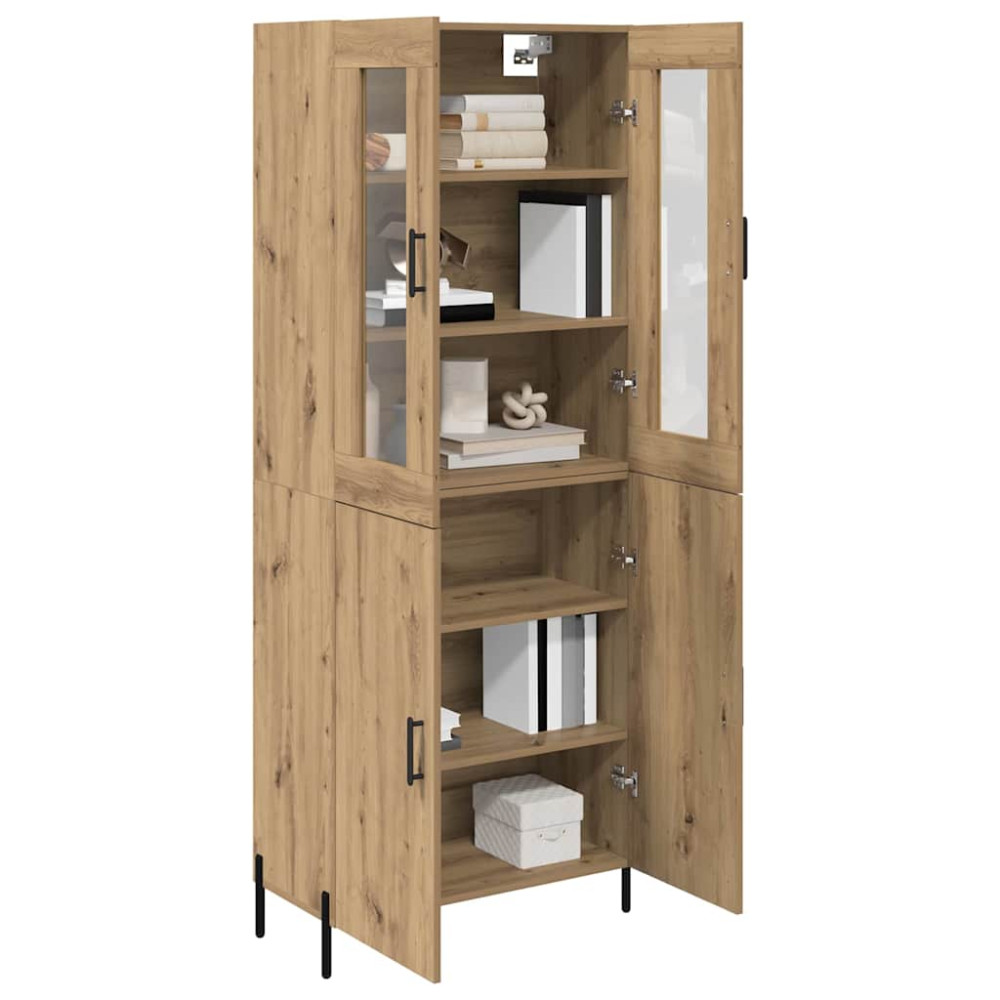 Produktbild för Skåp Väggmonterad Artisan Ek 69,5 x 34 x 180 cm Konstruerat trä