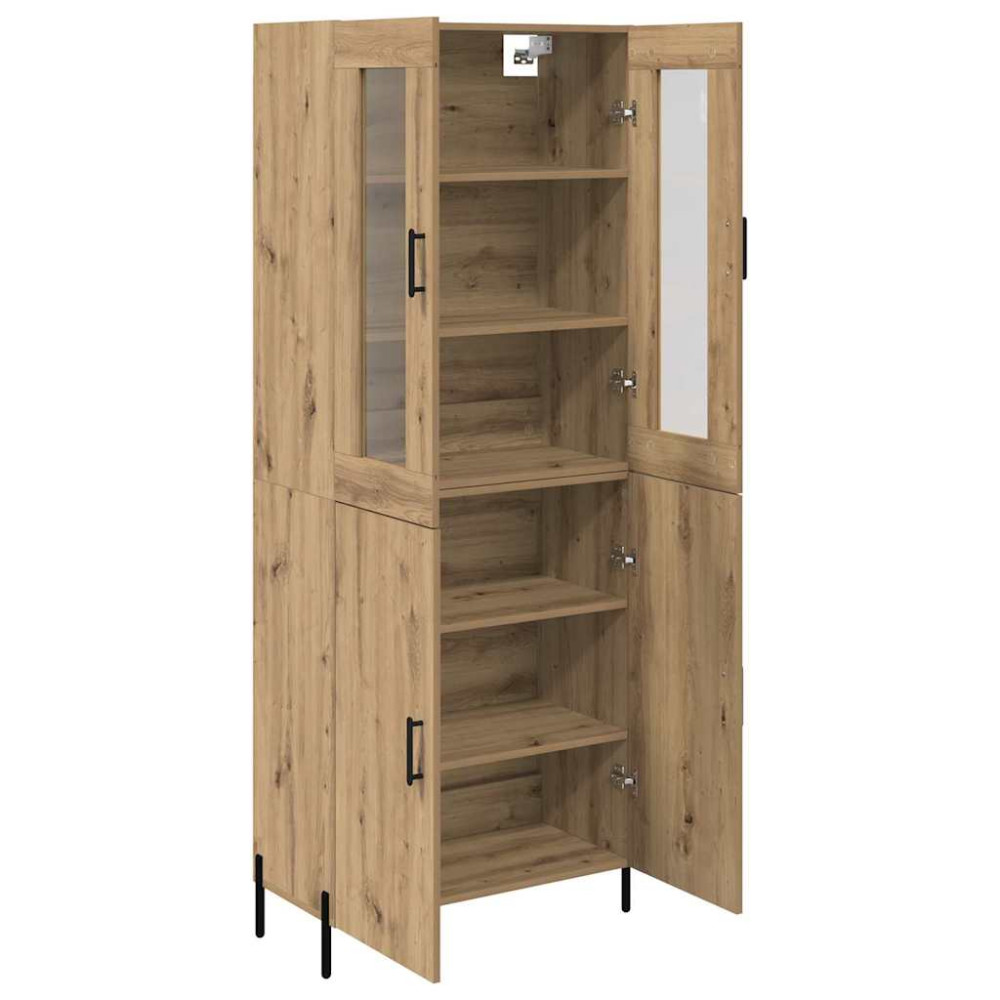 Produktbild för Skåp Väggmonterad Artisan Ek 69,5 x 34 x 180 cm Konstruerat trä