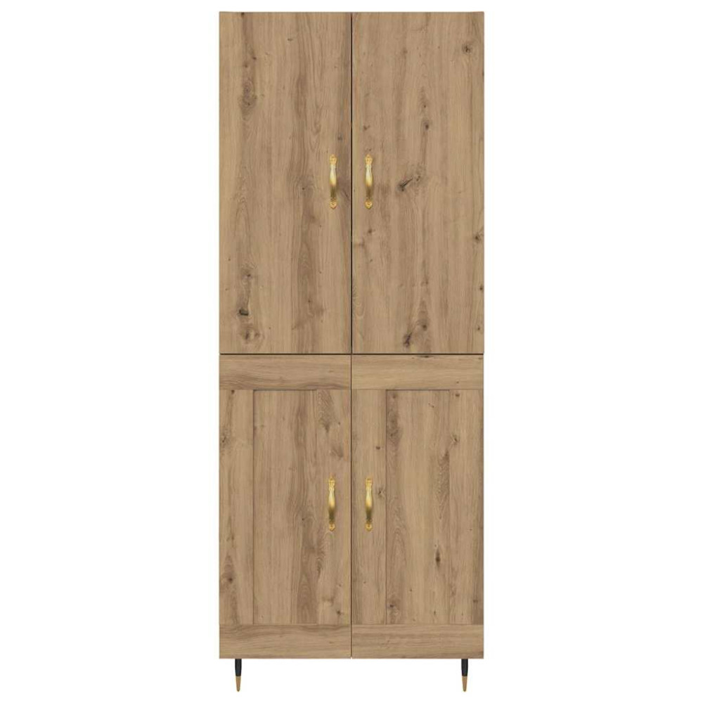 Produktbild för Skåp Väggmonterad Artisan Ek 69,5 x 34 x 180 cm Konstruerat trä