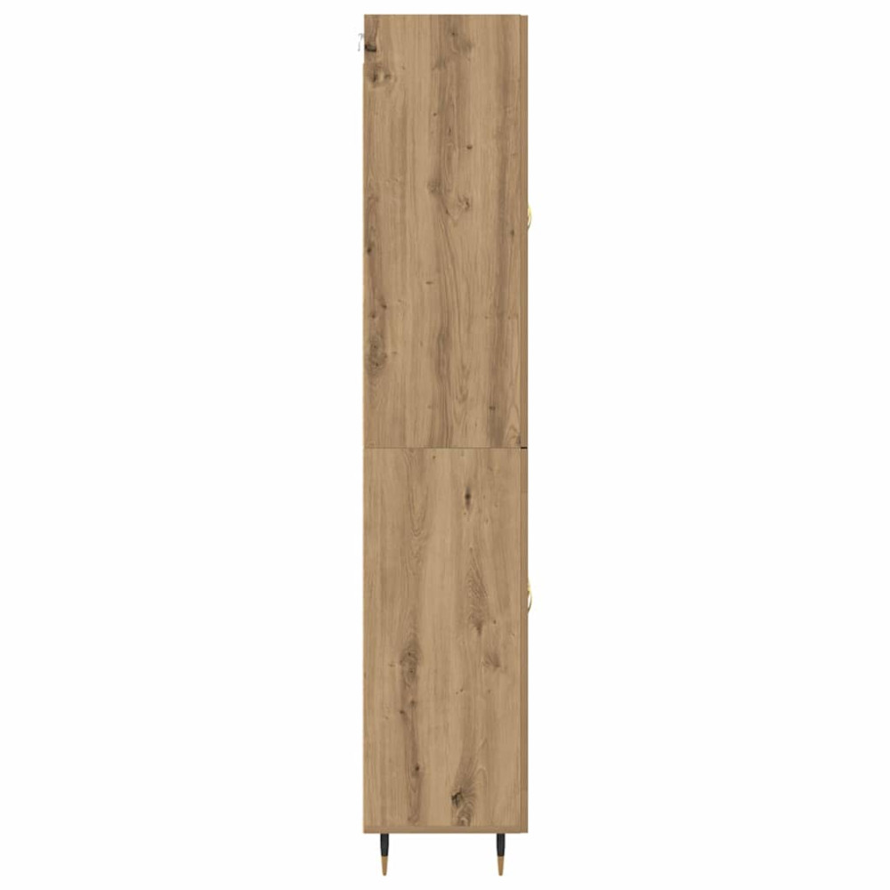 Produktbild för Skåp Väggmonterad Artisan Ek 69,5 x 34 x 180 cm Konstruerat trä