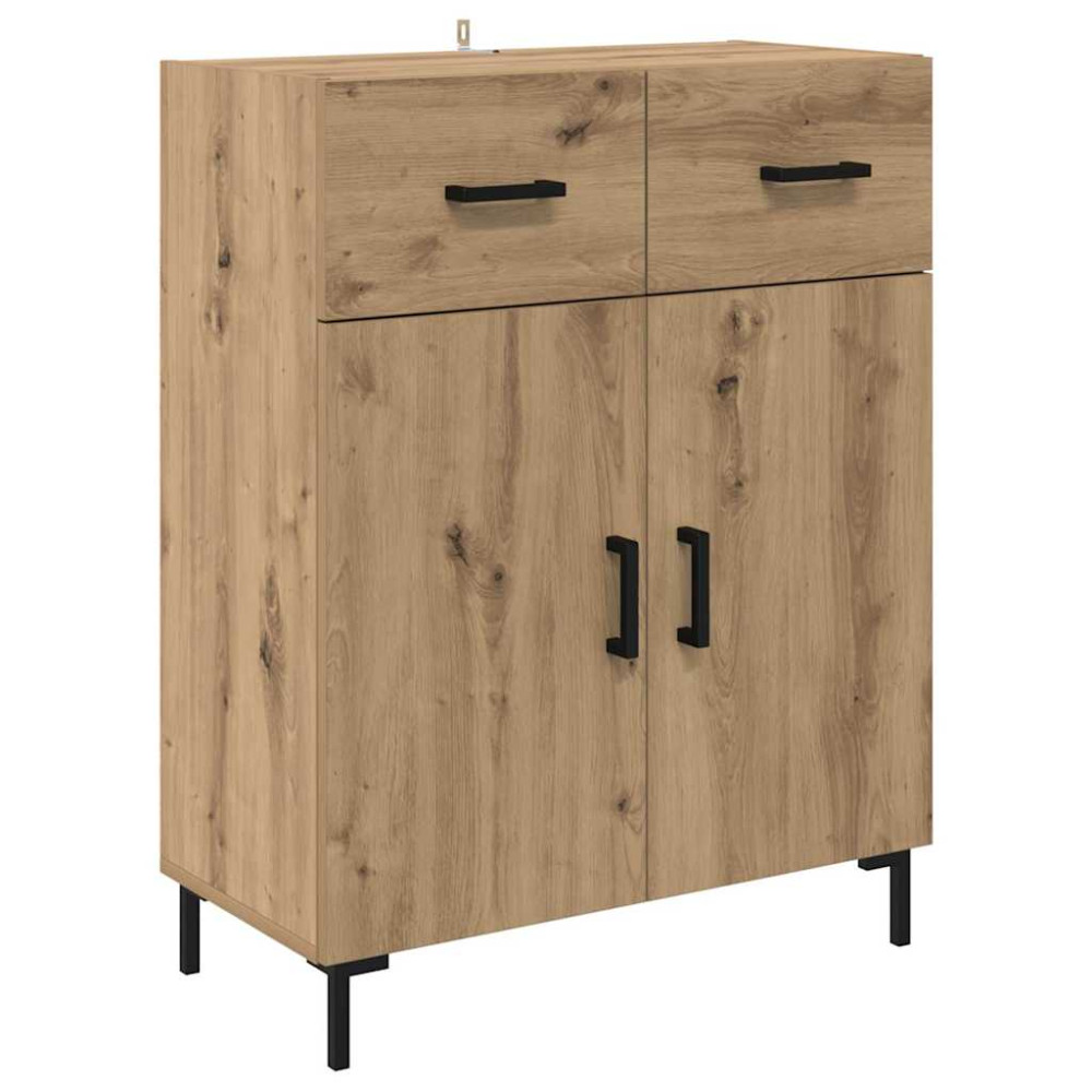 Produktbild för Skåp Väggmonterad Artisan Ek 69,5 x 34 x 180 cm Konstruerat trä