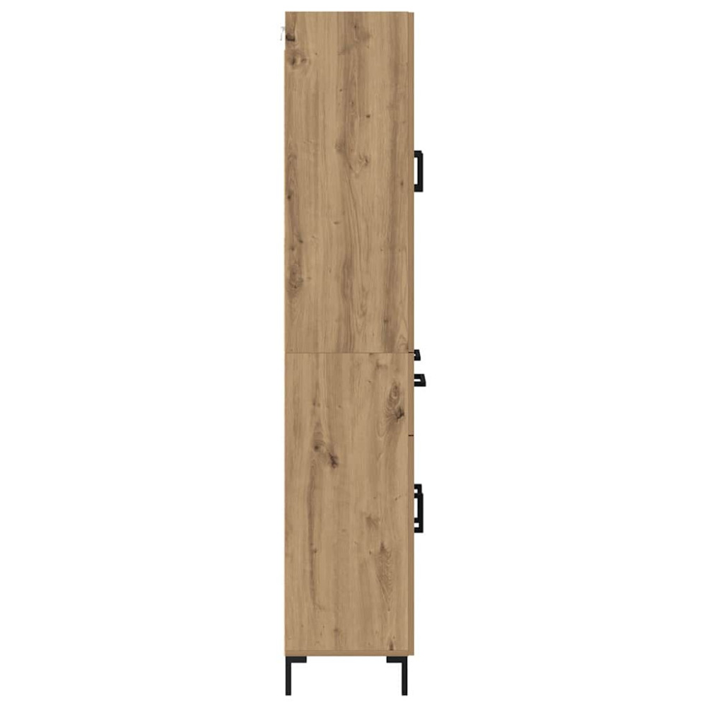 Produktbild för Skåp Väggmonterad Artisan Ek 69,5 x 34 x 180 cm Konstruerat trä