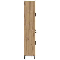 Produktbild för Skåp Väggmonterad Artisan Ek 69,5 x 34 x 180 cm Konstruerat trä