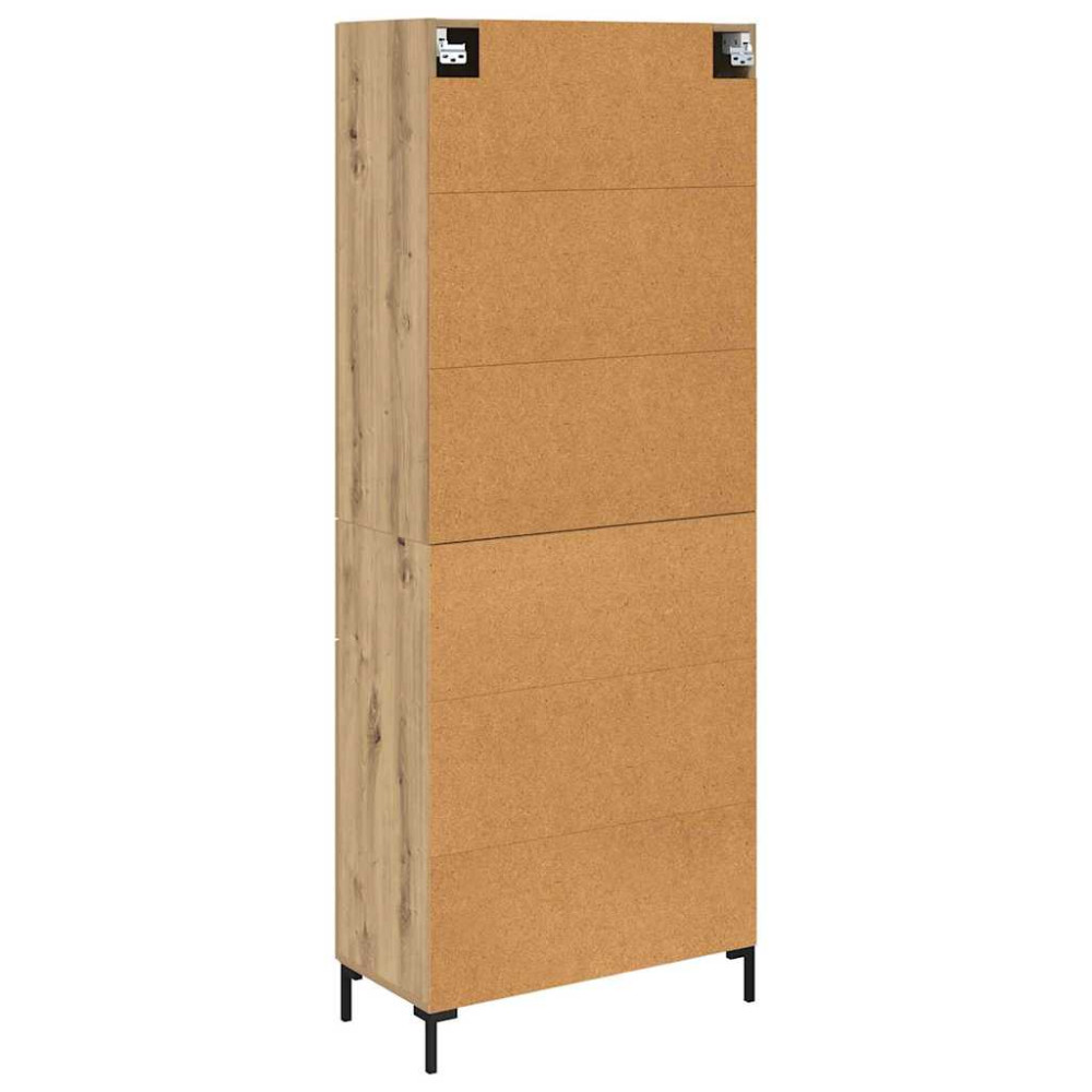 Produktbild för Skåp Väggmonterad Artisan Ek 69,5 x 34 x 180 cm Konstruerat trä