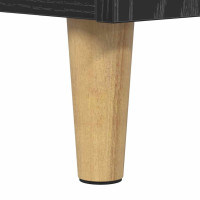 Produktbild för Skåp Svart Ek 69,5 x 32,5 x 180 cm Konstruerat trä