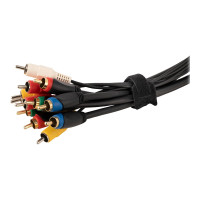 Produktbild för StarTech.com 6in Hook and Loop Cable Ties, 50 Pack, Black, Reusable Cable Straps, Adjustable and Flexible, Cord Organizer Tie/Wraps for Professional Cable Management - Wire Loop Ties (B506I-HOOK-LOOP-TIES) - kabelsamlare - kardborrefäste