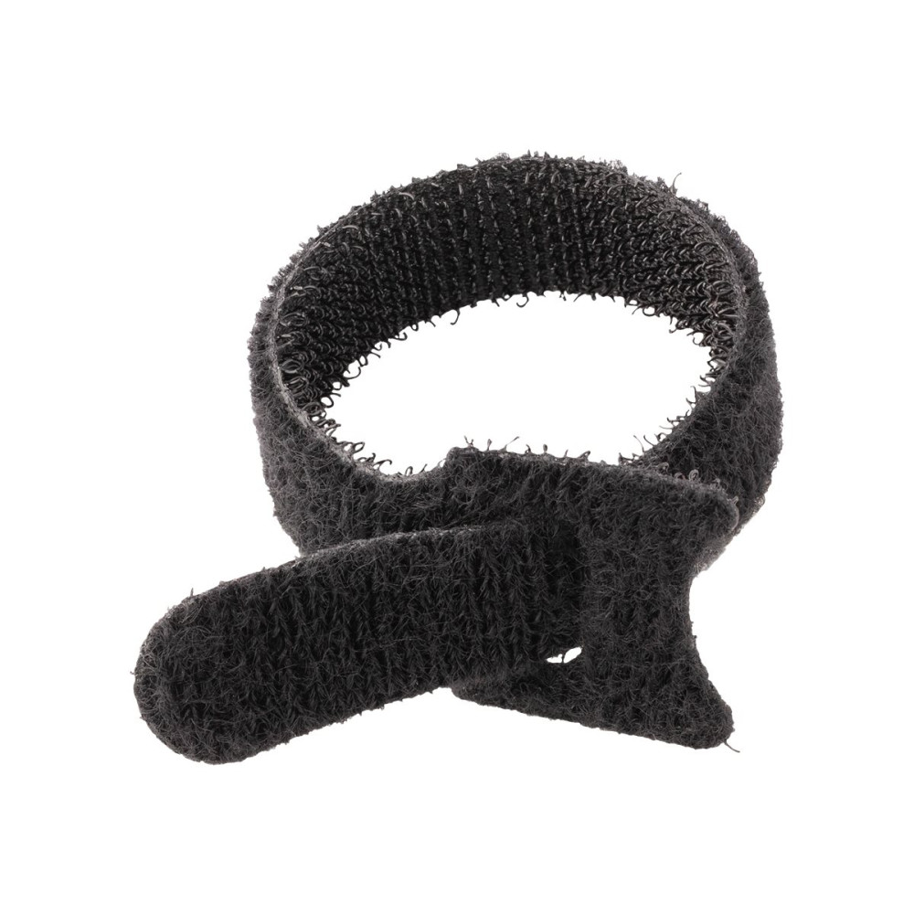 Produktbild för StarTech.com 6in Hook and Loop Cable Ties, 50 Pack, Black, Reusable Cable Straps, Adjustable and Flexible, Cord Organizer Tie/Wraps for Professional Cable Management - Wire Loop Ties (B506I-HOOK-LOOP-TIES) - kabelsamlare - kardborrefäste