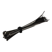 Produktbild för StarTech.com 6in Hook and Loop Cable Ties, 50 Pack, Black, Reusable Cable Straps, Adjustable and Flexible, Cord Organizer Tie/Wraps for Professional Cable Management - Wire Loop Ties (B506I-HOOK-LOOP-TIES) - kabelsamlare - kardborrefäste