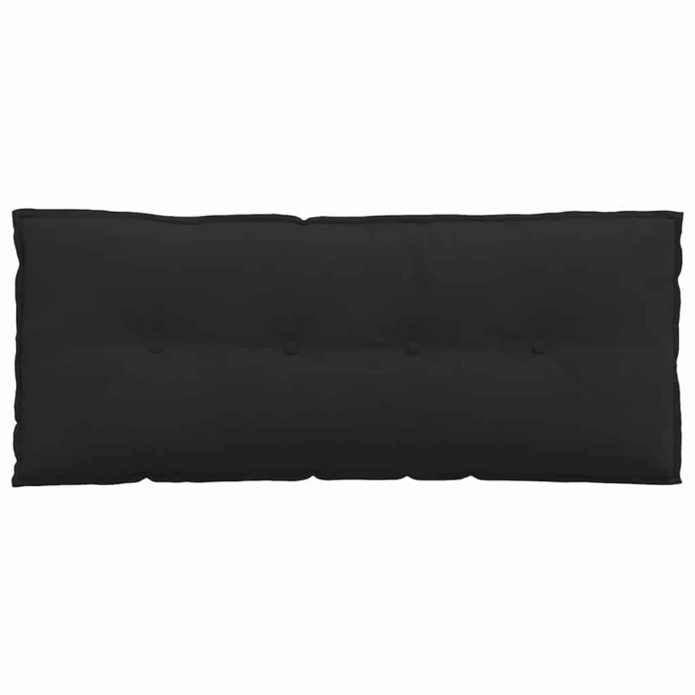 Produktbild för Ryggkudde Svart 120 x 50 cm Mikrofiber Tyg