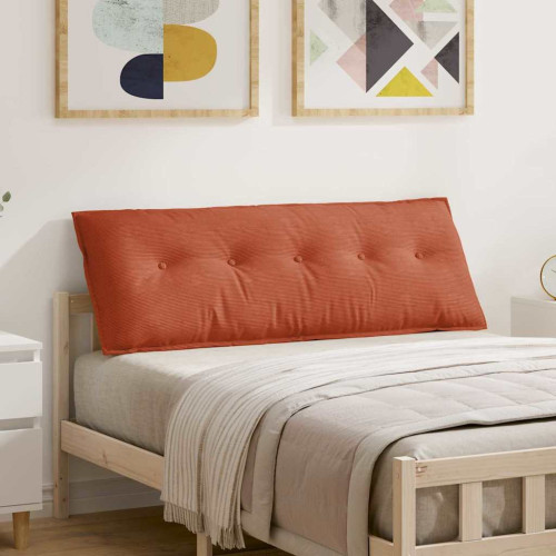 vidaXL Ryggkudde Röd orange 140 x 50 cm Kordread tyg