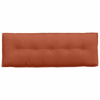 Produktbild för Ryggkudde Röd orange 140 x 50 cm Kordread tyg