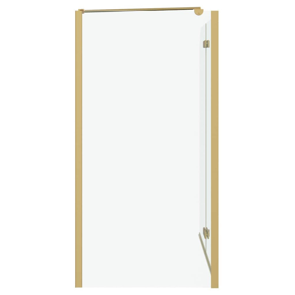 Produktbild för Duschavskärmning Guld 120 x 68 x 130 cm ESG-glas och aluminium