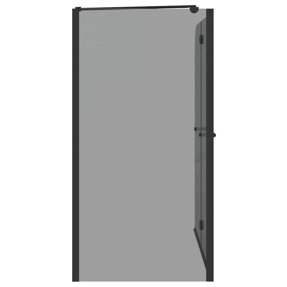 Produktbild för Dubbelfållad duschavskiljare Mörk transparent 120 x 67 x 129 cm