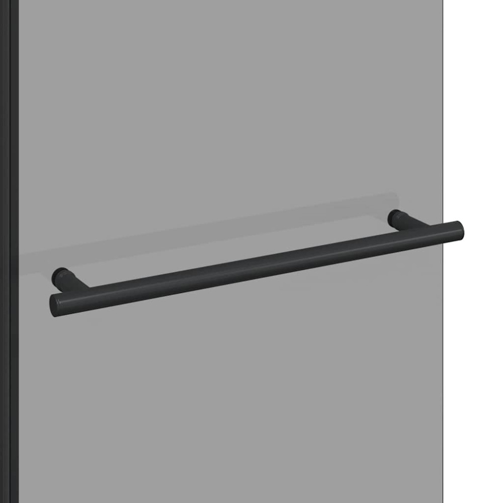 Produktbild för Dubbelfållad duschavskiljare Mörk transparent 120 x 67 x 129 cm