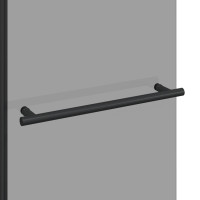 Produktbild för Dubbelfållad duschavskiljare Mörk transparent 120 x 67 x 129 cm