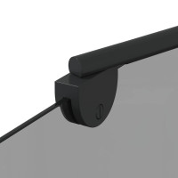Produktbild för Dubbelfållad duschavskiljare Mörk transparent 120 x 67 x 129 cm