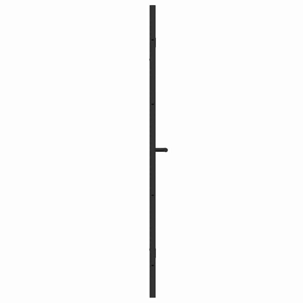 Produktbild för Duschavskärmning Svart 120 x 140 cm ESG-glas och aluminium