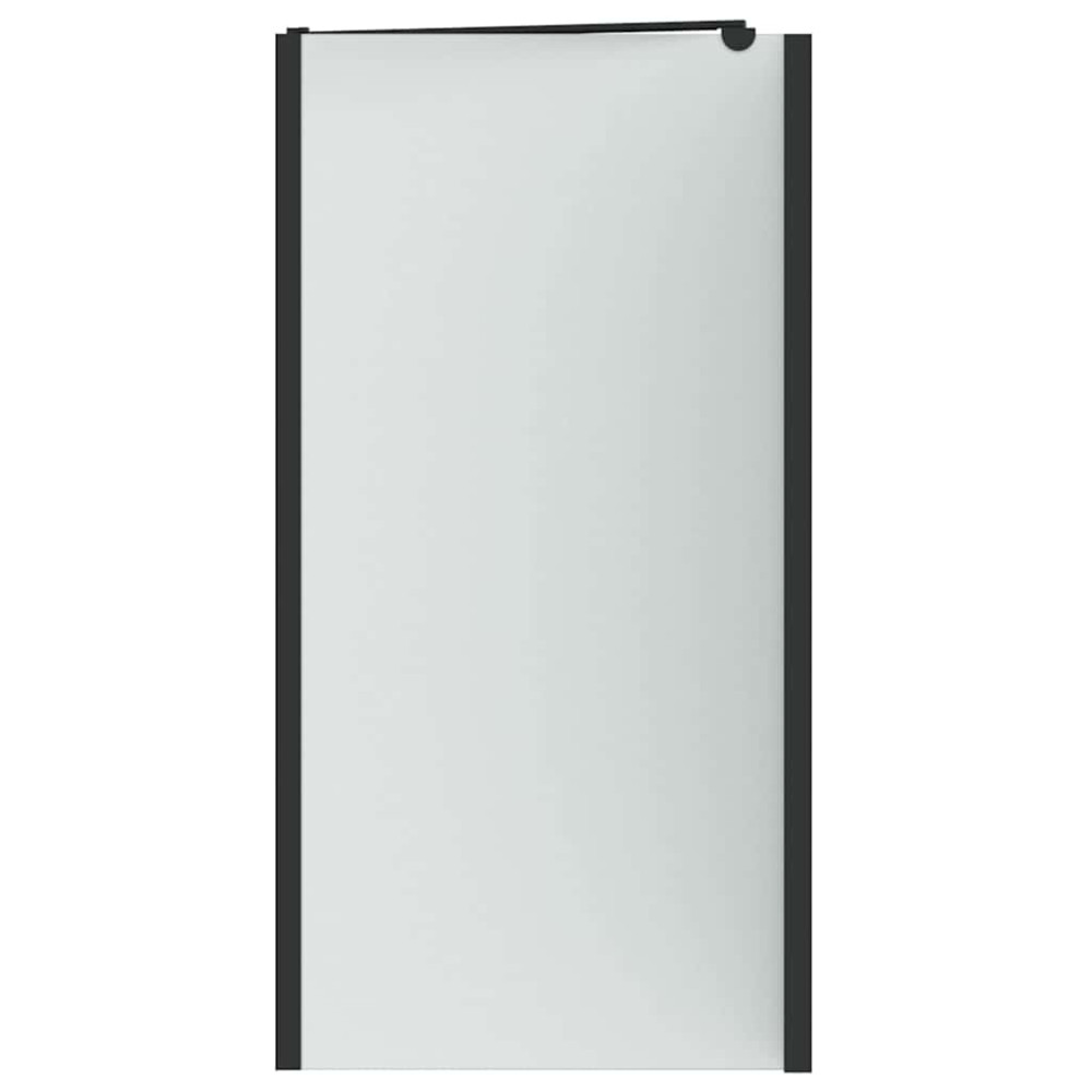 Produktbild för Duschavskärmning Svart 120 x 68 x 130 cm ESG-glas och aluminium