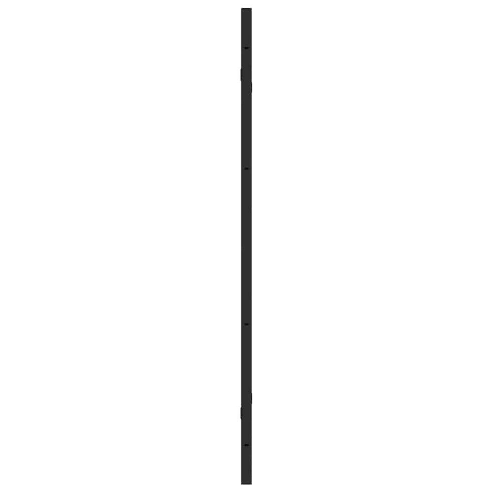 Produktbild för Duschavskärmning Svart 130 x 138 cm ESG-glas och aluminium