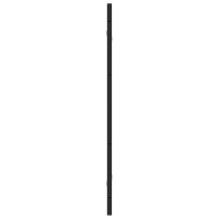 Produktbild för Duschavskärmning Svart 130 x 138 cm ESG-glas och aluminium