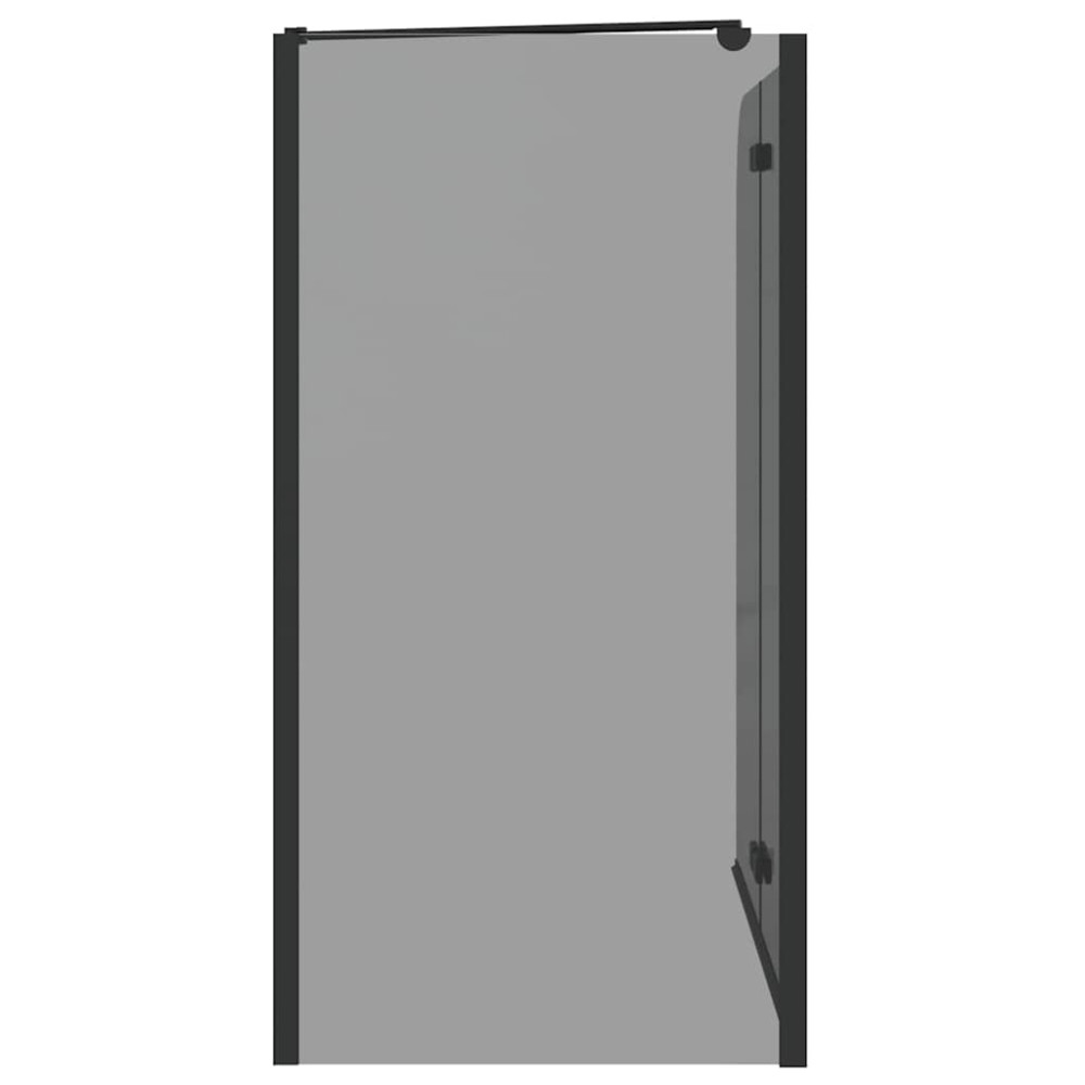 Produktbild för Duschavskärmning Svart 120 x 68 x 130 cm ESG-glas och aluminium